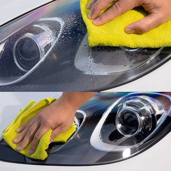 Toalha de microfibra absorvente colorida multifuncional de tamanho personalizado para limpeza de carro, detalhamento automotivo, pano de limpeza de cozinha para todos os fins