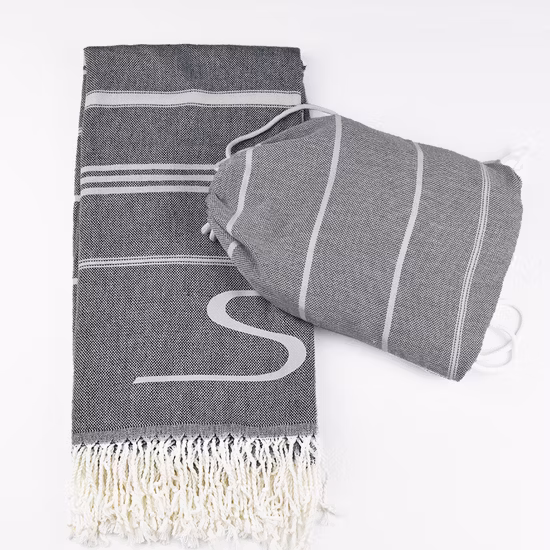 Toalhas de praia à prova de areia 100% algodão macio personalizado Hammam Fouta toalha turca toalha de praia