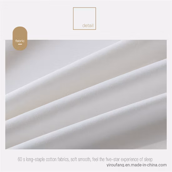 Luxuoso algodão bordado logo linho branco branco para hotel